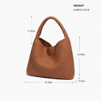 Nest Woven PU Tote with Pouch — alternate view