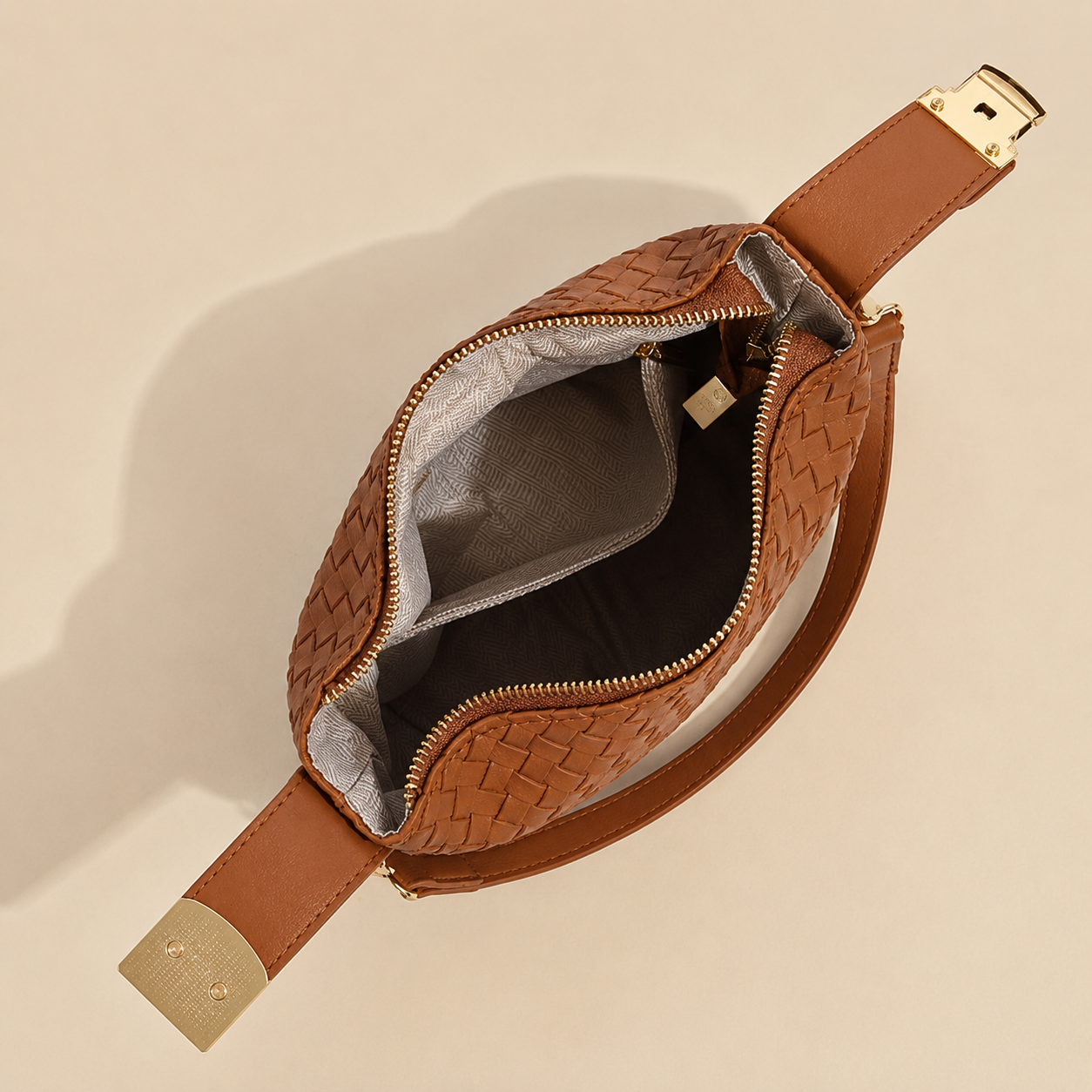 Box Woven-Texture PU Handbag — alternate view 7