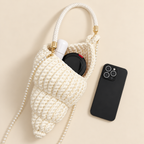Handmade crochet conch shell bag — alternate view 4