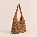 Floral cotton crochet shoulder bag — alternate view 3