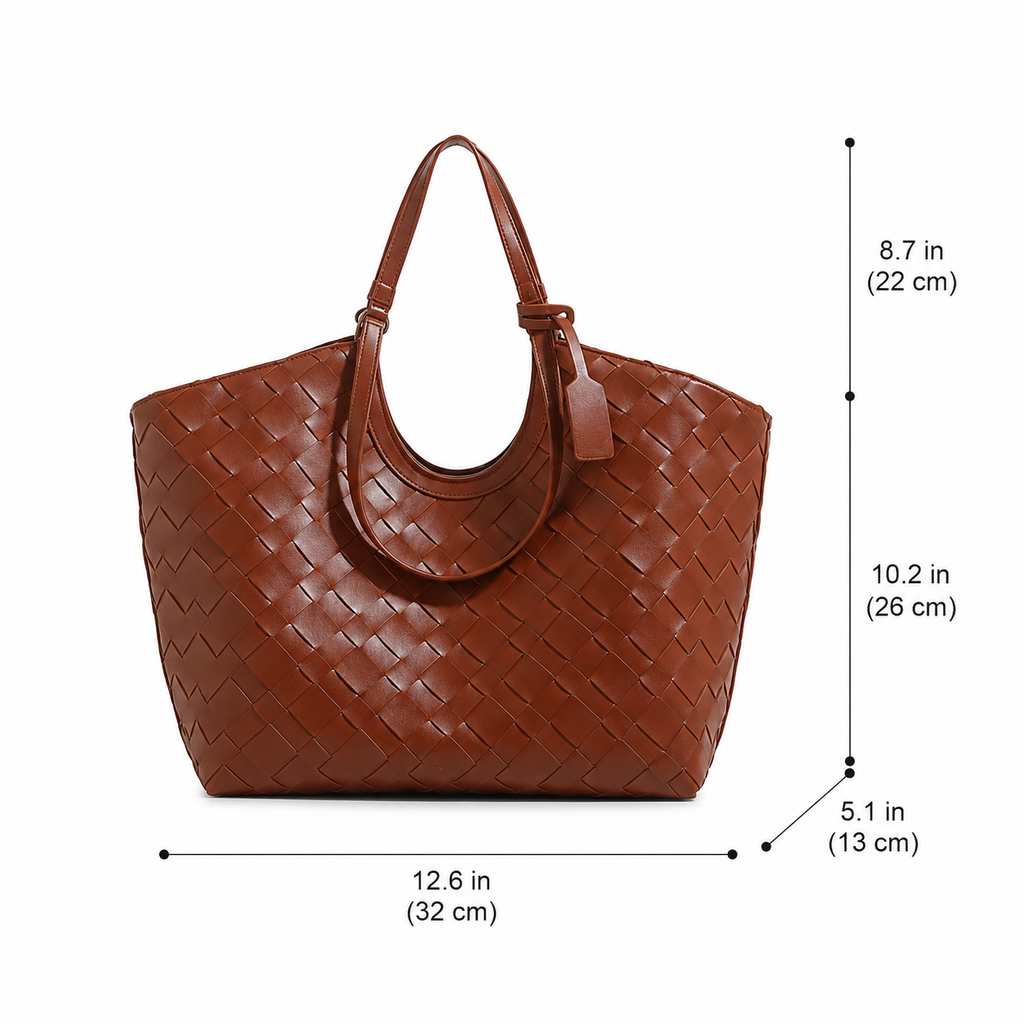 Everyday Woven PU Carryall — alternate view