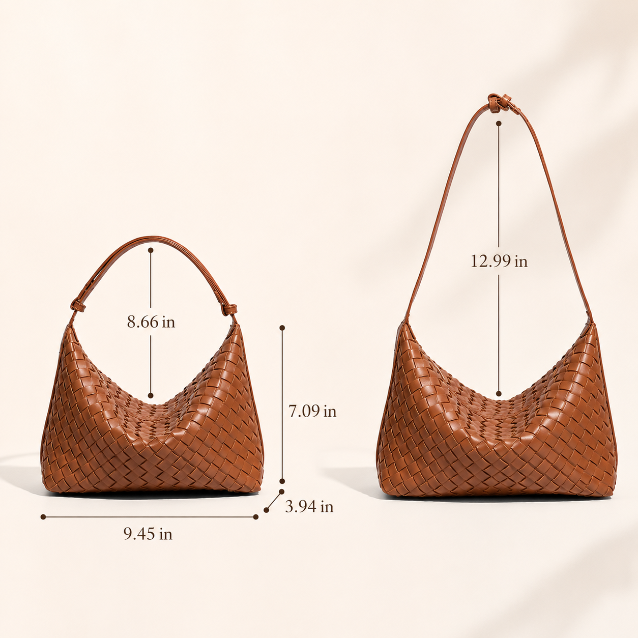 Curve Woven PU Hobo Bag — alternate view