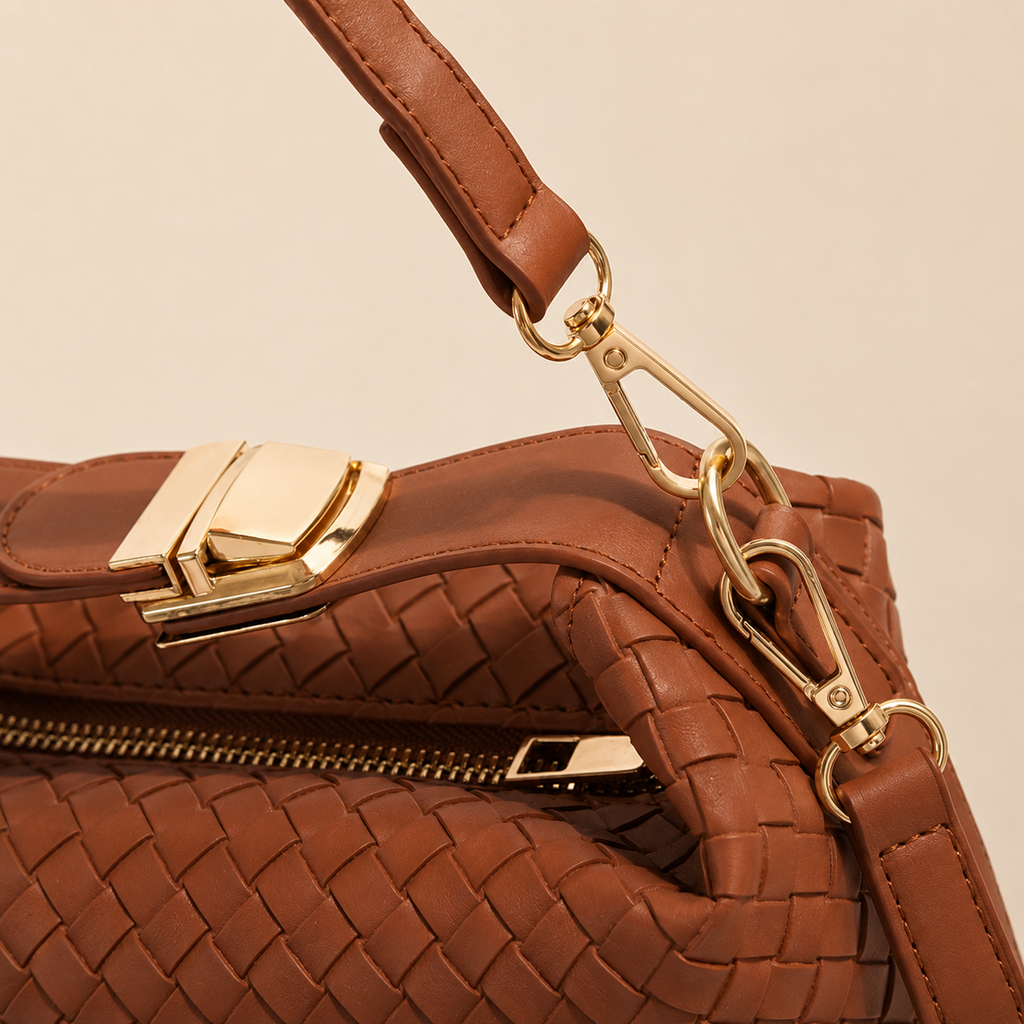 Box Woven-Texture PU Handbag — alternate view 8