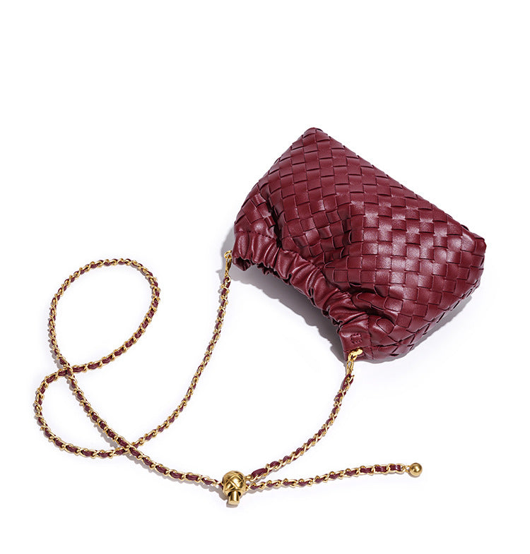 Cloud Woven PU Chain Bag — detail 10