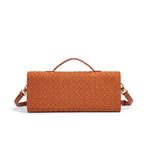 Line Woven PU Baguette Bag — detail 09