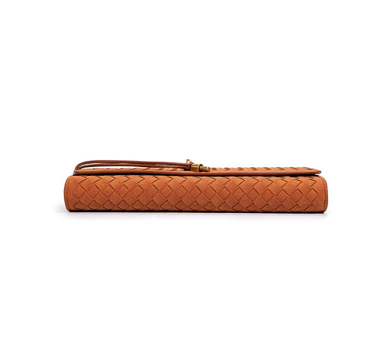 Line Woven PU Baguette Bag — detail 11