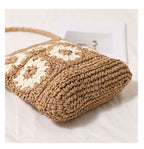Sunflower Woven Paper Shoulder Bag — detail 07