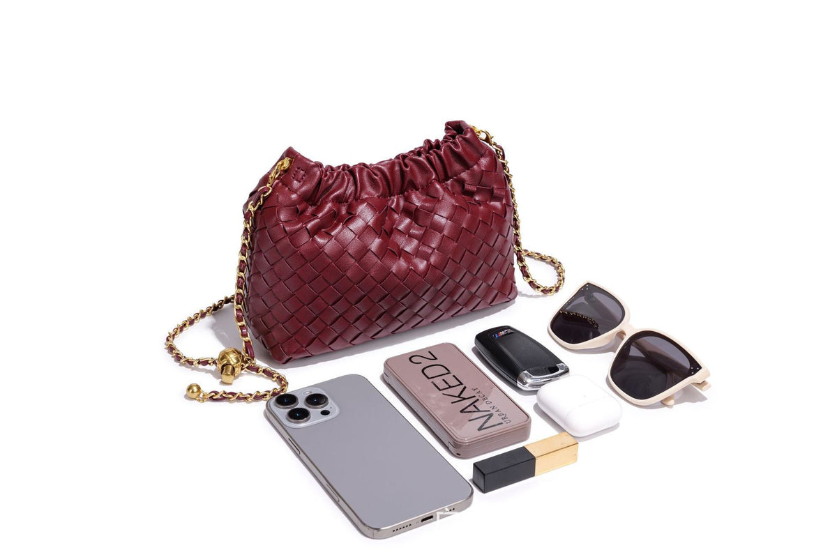 Cloud Woven PU Chain Bag — detail 15