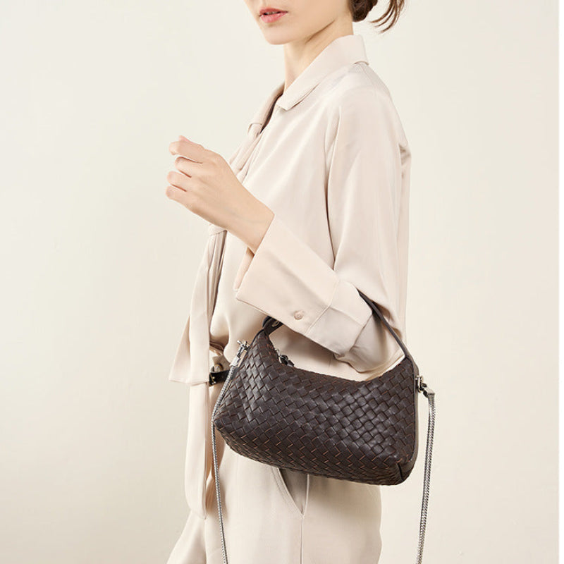 Pillow Woven Sheepskin Shoulder Bag — detail 09