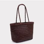 Market Woven Cowhide Tote — detail 25