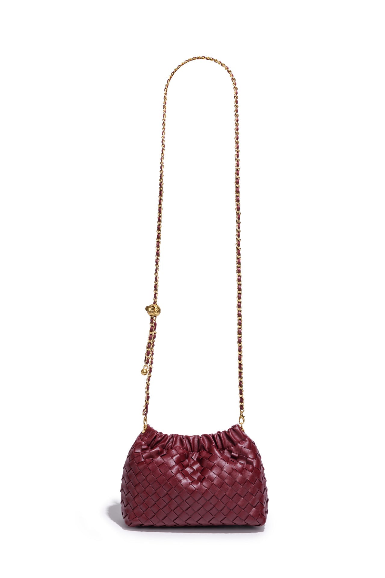 Cloud Woven PU Chain Bag — detail 12