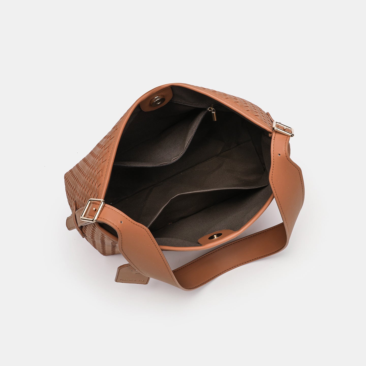 Daily Woven-Texture PU Tote — alternate view 6