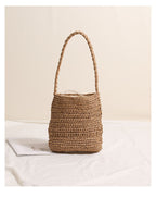 Sunflower Woven Paper Shoulder Bag — detail 08