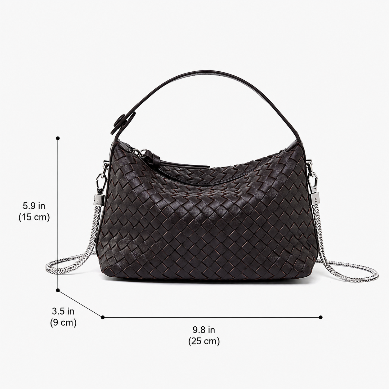 Pillow Woven Sheepskin Shoulder Bag — alternate view