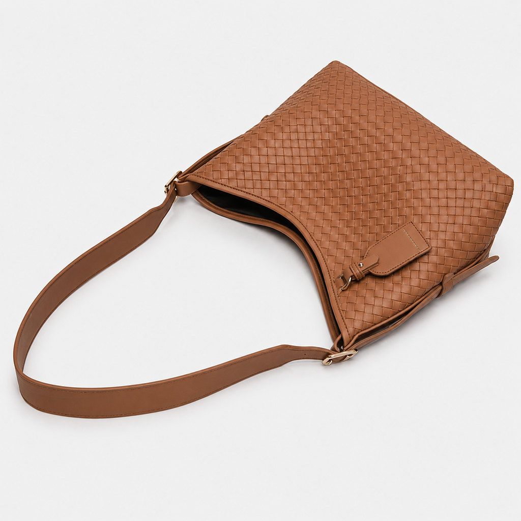 Daily Woven-Texture PU Tote — alternate view 5