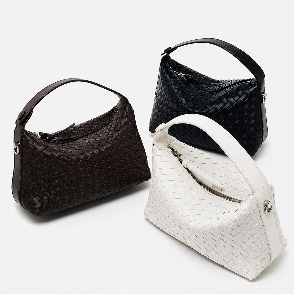 Pillow Woven Sheepskin Shoulder Bag — alternate view 2