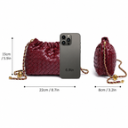 Cloud Woven PU Chain Bag — alternate view