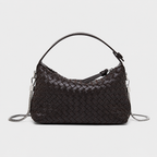 Pillow Woven Sheepskin Shoulder Bag — plush sheepskin texture close-up