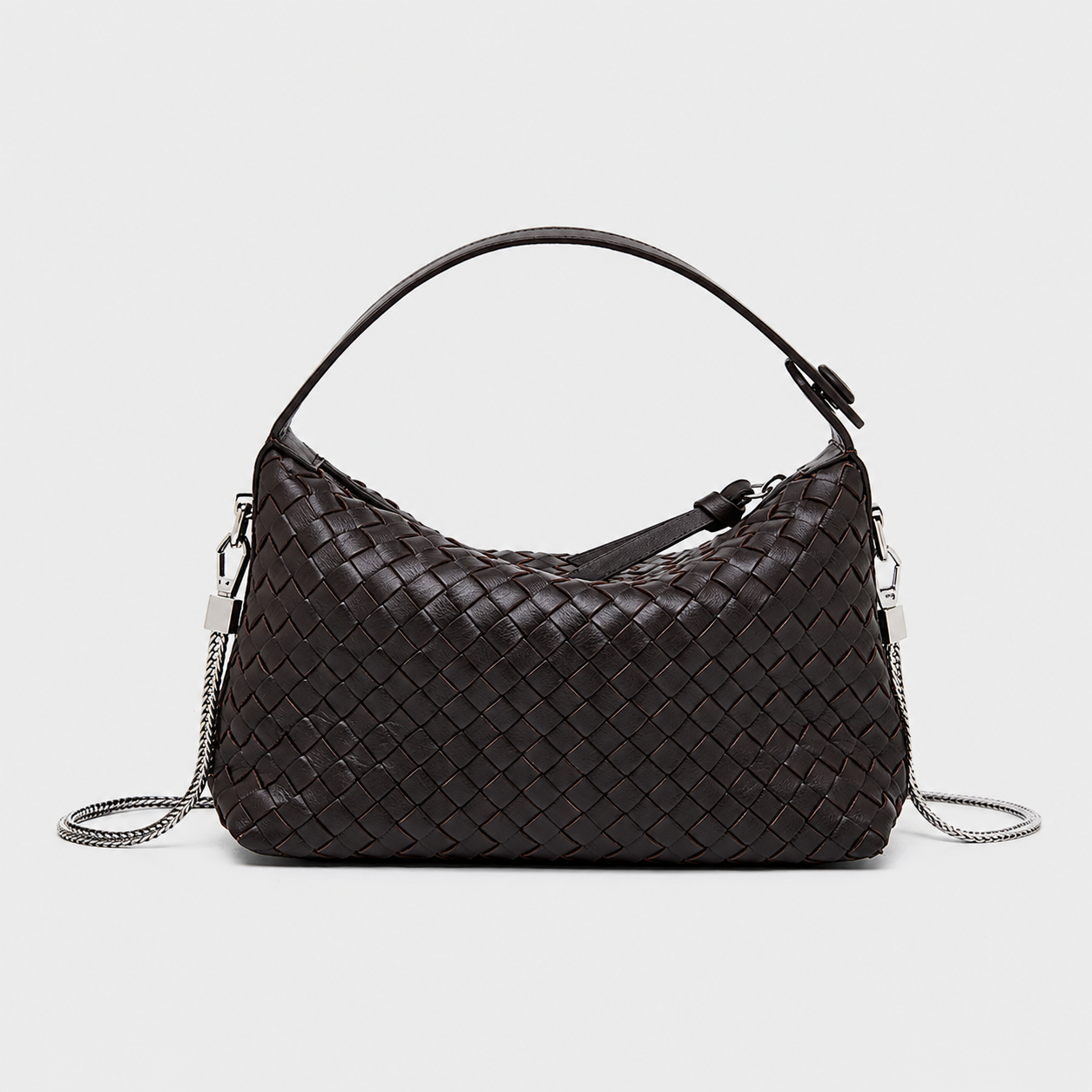 Pillow Woven Sheepskin Shoulder Bag — plush sheepskin texture close-up
