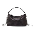 Pillow Woven Sheepskin Shoulder Bag — Coffee