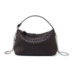 Pillow Woven Sheepskin Shoulder Bag — Coffee