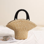Brim Sculptural Straw Handbag — product overview